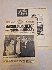 1941  MGM  MARRIED BACHELOR W/ ROBERT YOUNG & RUTH HUSSEY.  - PRESSBOOK