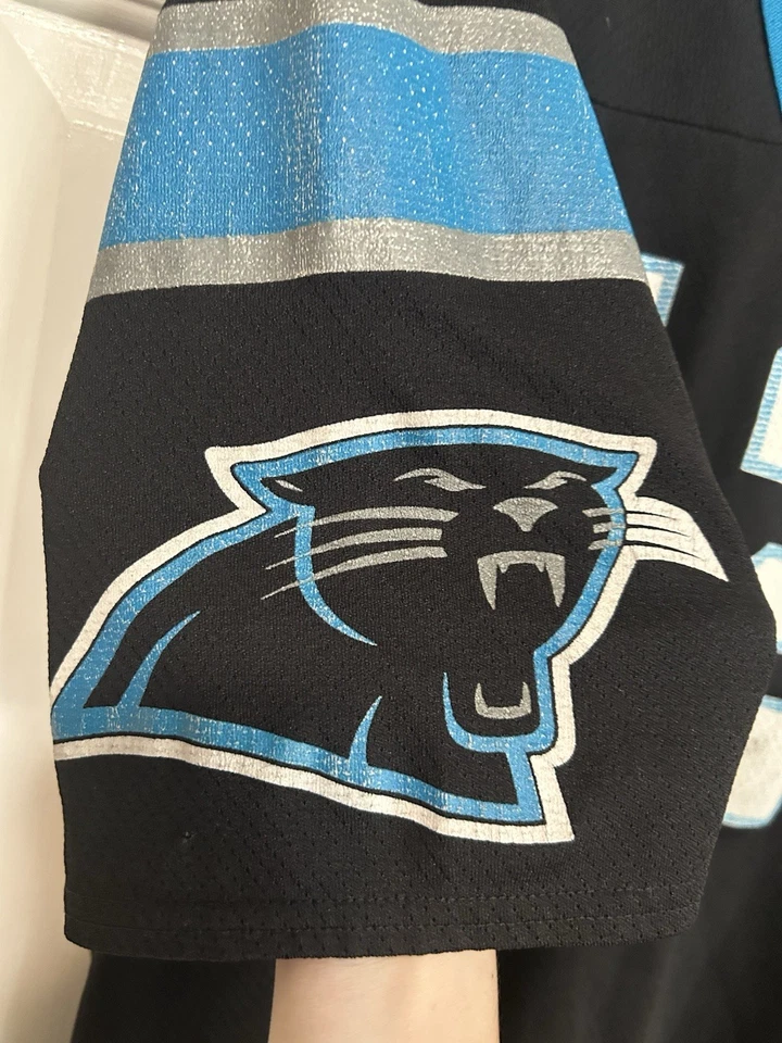 Camiseta deportiva vintage años 90 Carolina Panthers Kerry Collins #12 talla XX 54-56 NFL logotipo 7 Foto 3 de 4