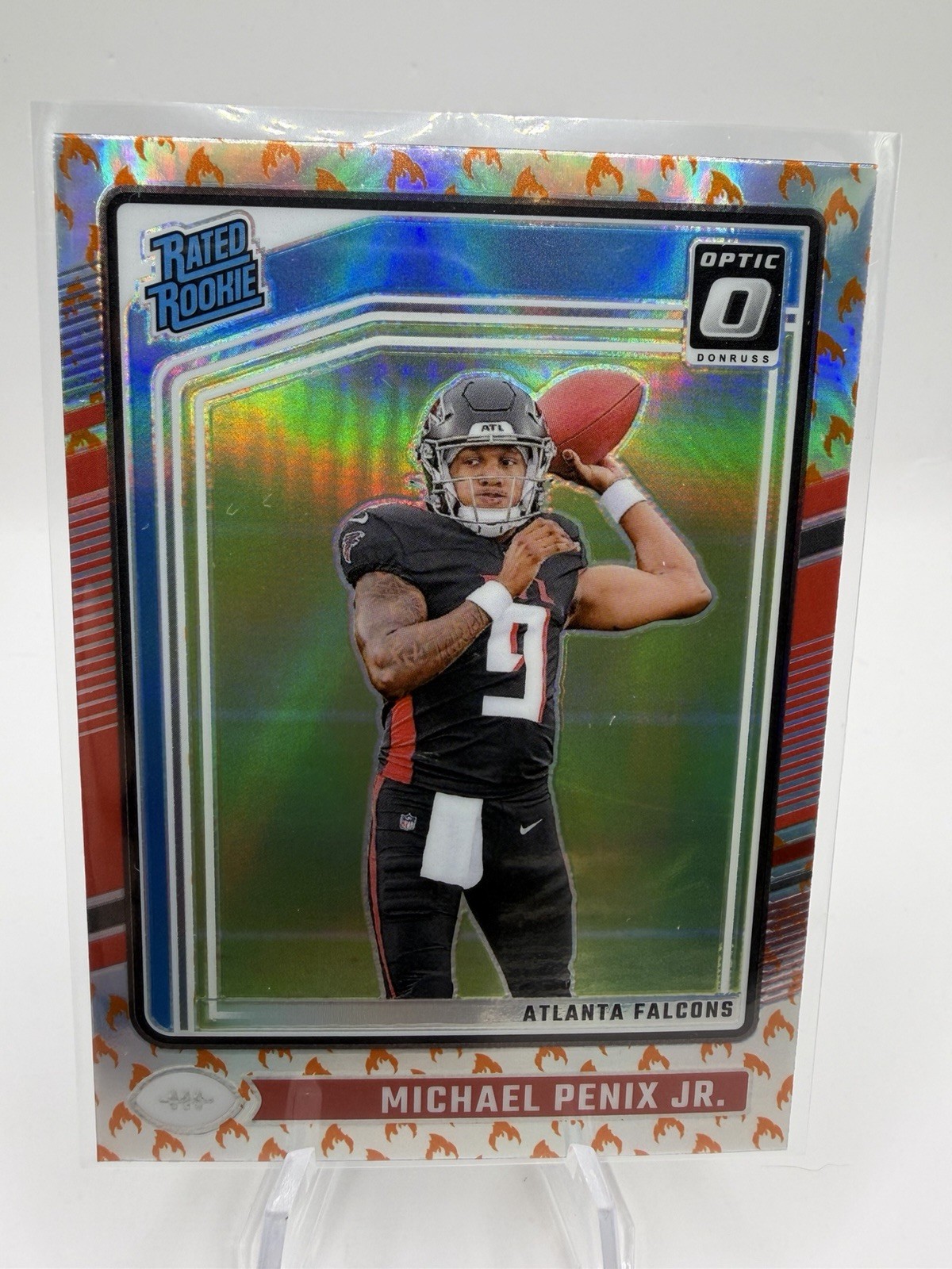Michael Penix Jr. 2024 Donruss Optic - Fire Emoji SSP 279 🔥