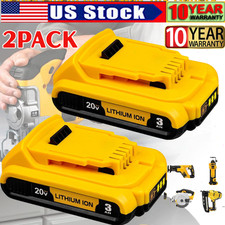 2Pack For DEWALT DCB207 20V 20Volt Max Lithium-Ion Compact Battery DCB203 DCB201