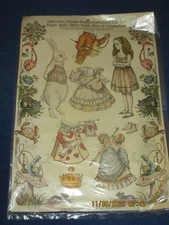 Merrimack Publishing Corp Alice in Wonderland Embossed Cut Out Paper Dolls