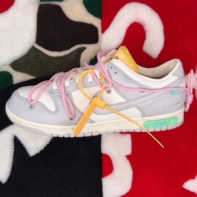 Size 10.5 - Nike Dunk Low Off-White ''Lot 9'' *LIGHTLY WORN*