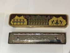 Vintage Opera Harmonica Orig. Case Made in Germany U.S.Zone