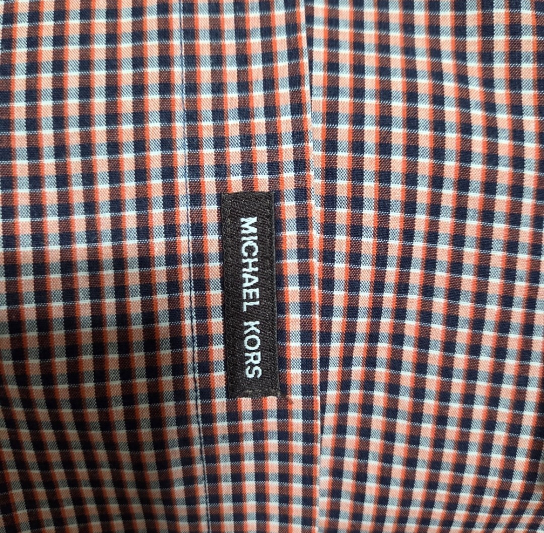 Michael Kors Multi-colored Checkered Button Down … - image 4