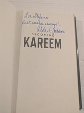 (SIGNED) KAREEM ABDUL-JABBAR BECOMING KAREEM Hardcover Book 1st ed 2017