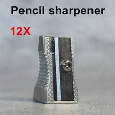 12pcs Pencil Sharpener Set Single-Hole Metal ...