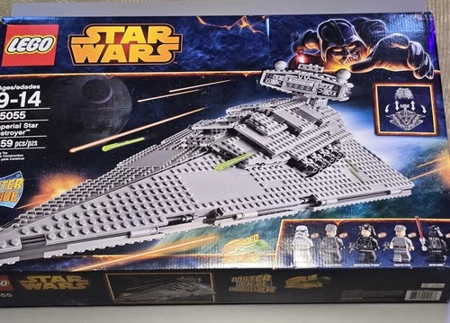 Star Wars Lego Set 75055 Imperial Star Destroyer 100% Complete Minifigs And Box
