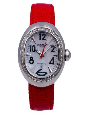 Locman NuOvo 028RWD/970 Steel 36 Diamonds 0.38CT Watch Hot New