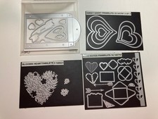 Stampin' Up Heart Valentine Thinlets Sizzix Embossing 4 Sets