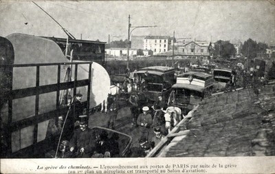Strike of the Postcard Cheminots, traffic jam at the gates of Paris - 4580000