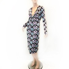 Tory Burch Y2K  jersey silk ikat empire waist dress Large classy old money