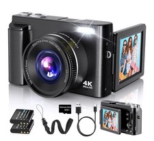 C mara digital 4K para fotograf a C mara de vlogs con enfoque autom tico. neuvo.