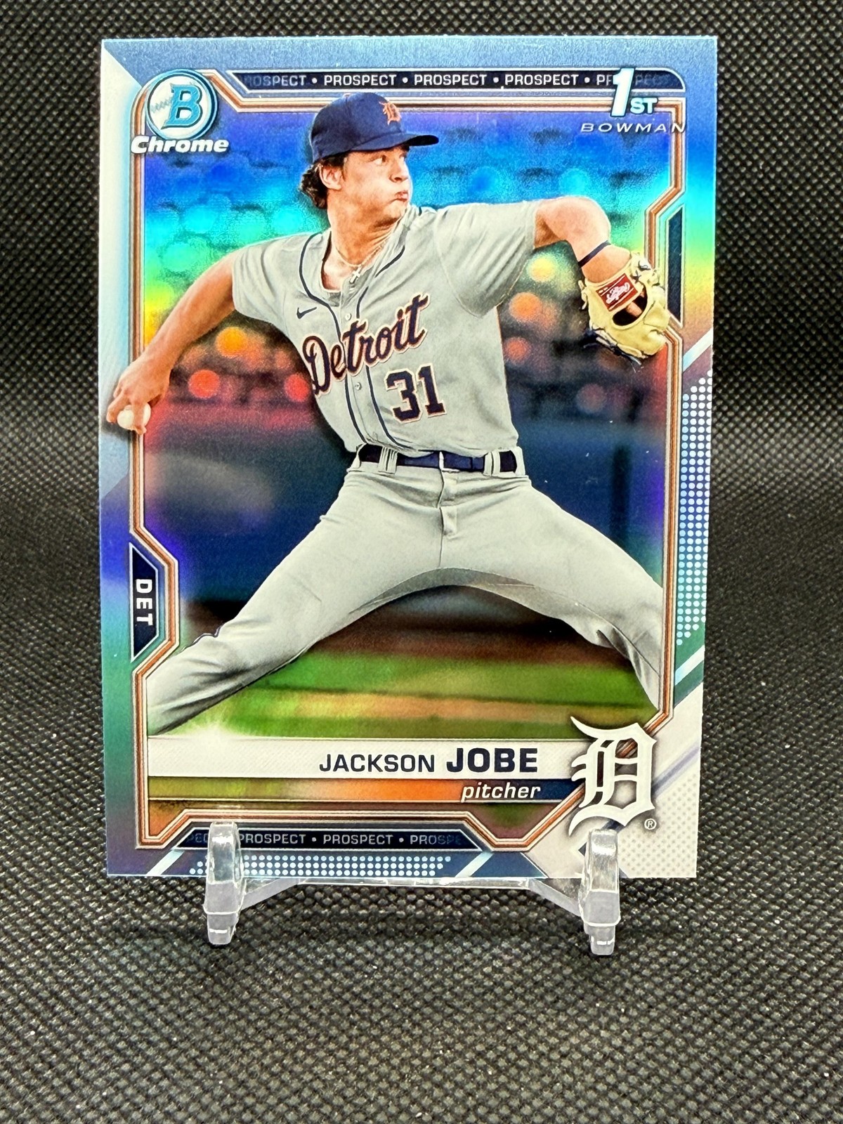 2021 Bowman Chrome 1st Sky Blue Refractor Jackson Jobe