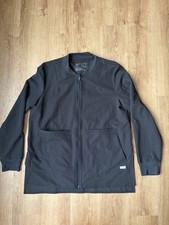Figs Black Scrub Technical Nurse FullZzip Jacket