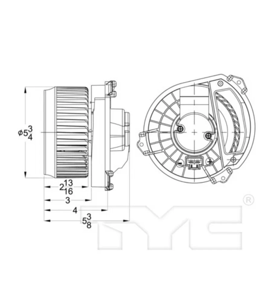 Вентилятор двигателя вентилятора кондиционера в сборе для Jeep Cherokee 14–19 годов выпуска - Изображение 4 из 4