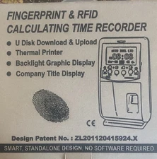 Fingerprint & RFID Calculating Time Recorder-time clock