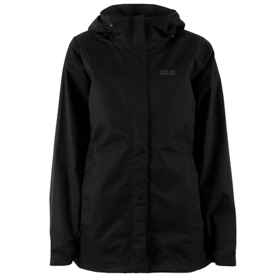 JACK WOLFSKIN Damen Regenjacke Marble Rock Jacket Schwarz L