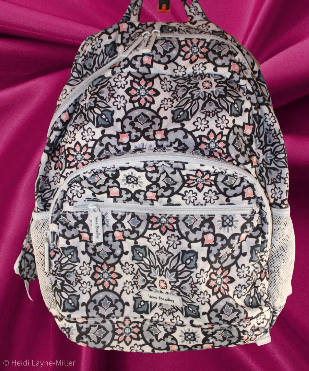 Vera Bradley Essential Backpack LISBON MEDALLION Laptop Sleeve Tote Book  Bag | eBay