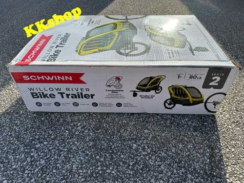 Rimorchio bici doppio Schwinn Willow River con kit passeggino NUOVO SPEDIZIONE LO STESSO GIORNO - Foto 5 di 13