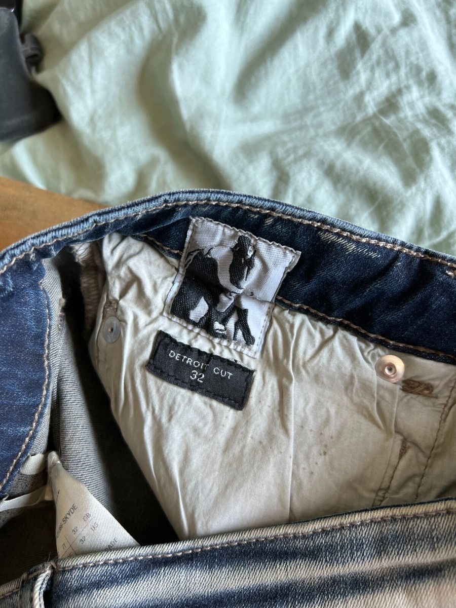 Rick Owens DRKSHDW Detroit Cut Jeans - Size 32 - Sky Orange Rick Owens DRKSHDW Detroit Cut Jeans - Size 32 - Sky Orange