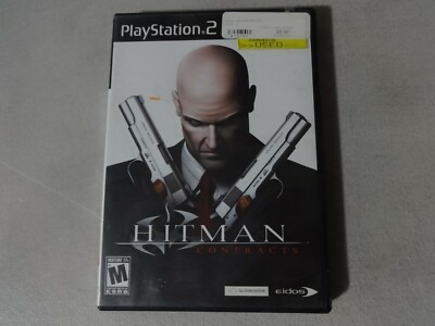 Hitman Contracts Sony Playstation 2 PS2 Game Disc & Box Free Ship