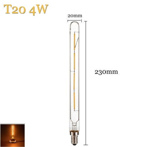 T20 LED Bulb 3W 4W 6W 220V Vintage Tubes Homekit Light Lights 3000K Lamp Bulbs - Picture 3 of 9