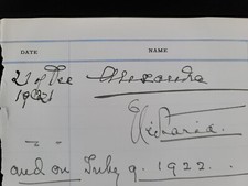 England Queen Alexandra Signed Princess Victoria Royal Visit British Royalty UK