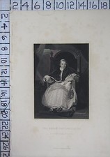 c1850 ANTIQUE PRINT ~ THE ROMAN PONTIFF PIUS VII POPE