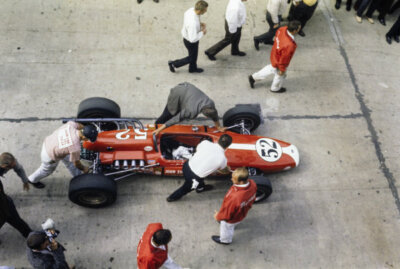 Jack Brabham John Zink Brabham BT12 Offenhauser Indy Car 1964 Old Photo 1
