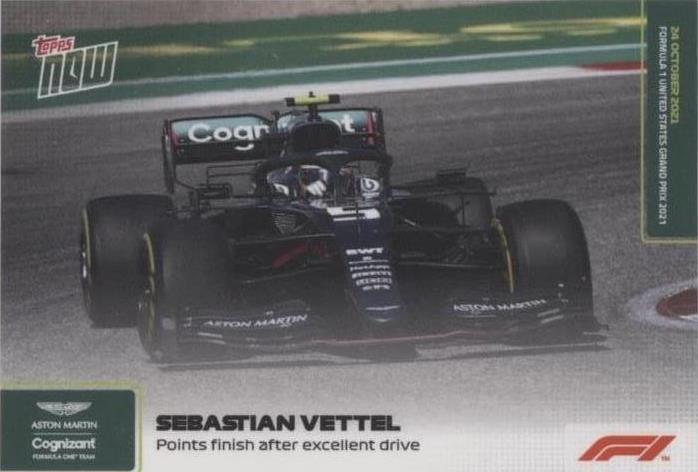 2021 Topps Now F1 - Sebastian Vettel #067 - 1 of 1