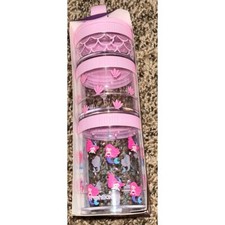 Fresh Box Twist 'N Stack Snack Jars Mermaid Theme NEW 