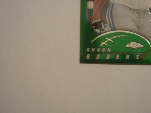 2002 TOPPS CHROME FOOTBALL SHAUN ROGERS #40 DETROIT LIONS - Picture 4 of 6