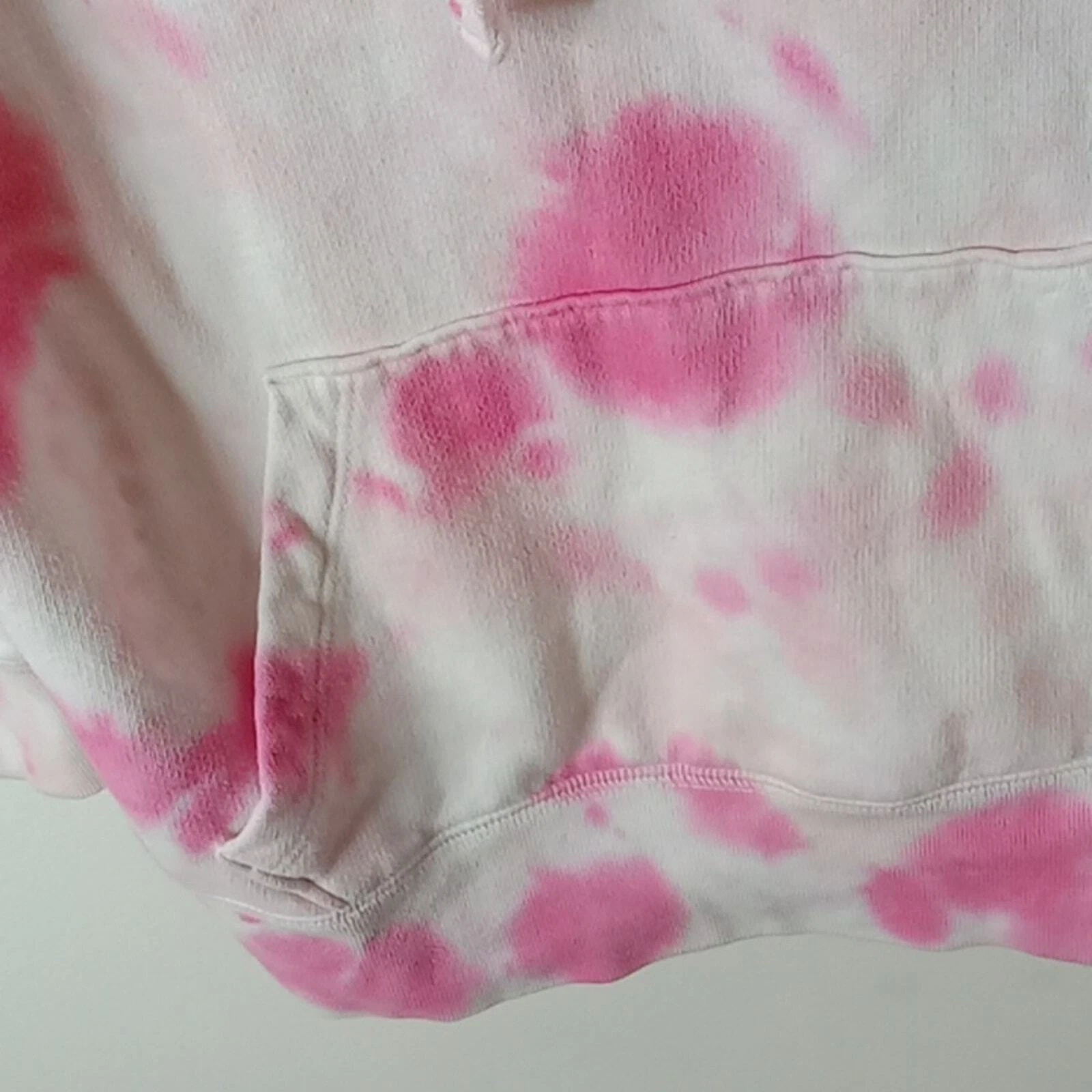 UNDERCOVER Felpa con cappuccio rosa tie dye taglia XS. Caldo