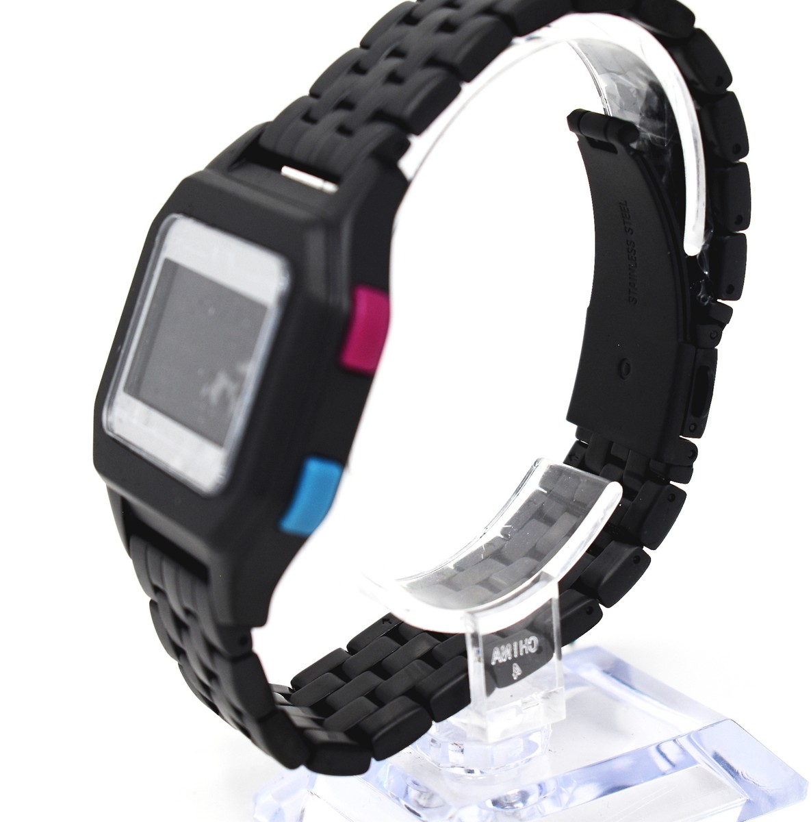 Armani Exchange LCD Black Stainless Steel Watch AX2952 | eBay