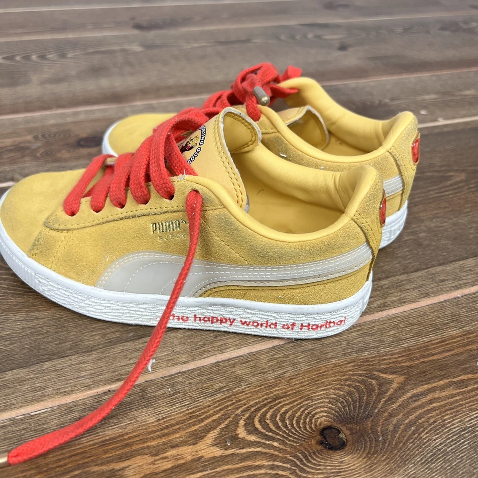 Puma Suede Triplex x Haribo Gold Bears Shoes Toddler Sz 13 Yellow Bungee Sneaker - Image 2 of 4