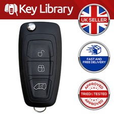 3 Button Remote Flip Key Case Fob Shell For Ford Transit Custom MK8 2013 - 2020