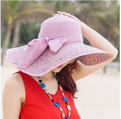 Fashion Summer Hat Travel Cap Folding Wide Brim Floppy Caps  display picture 1