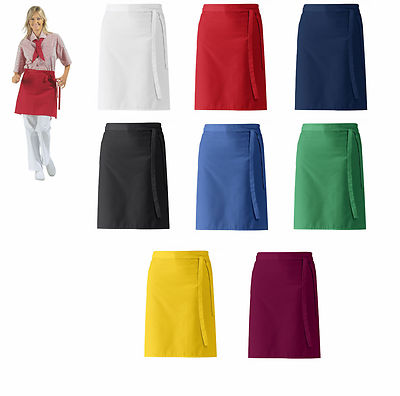 Kellnerschürze Vorbinder Bistroschürze Schürze Vorstecker 45x80cm 8 Farben