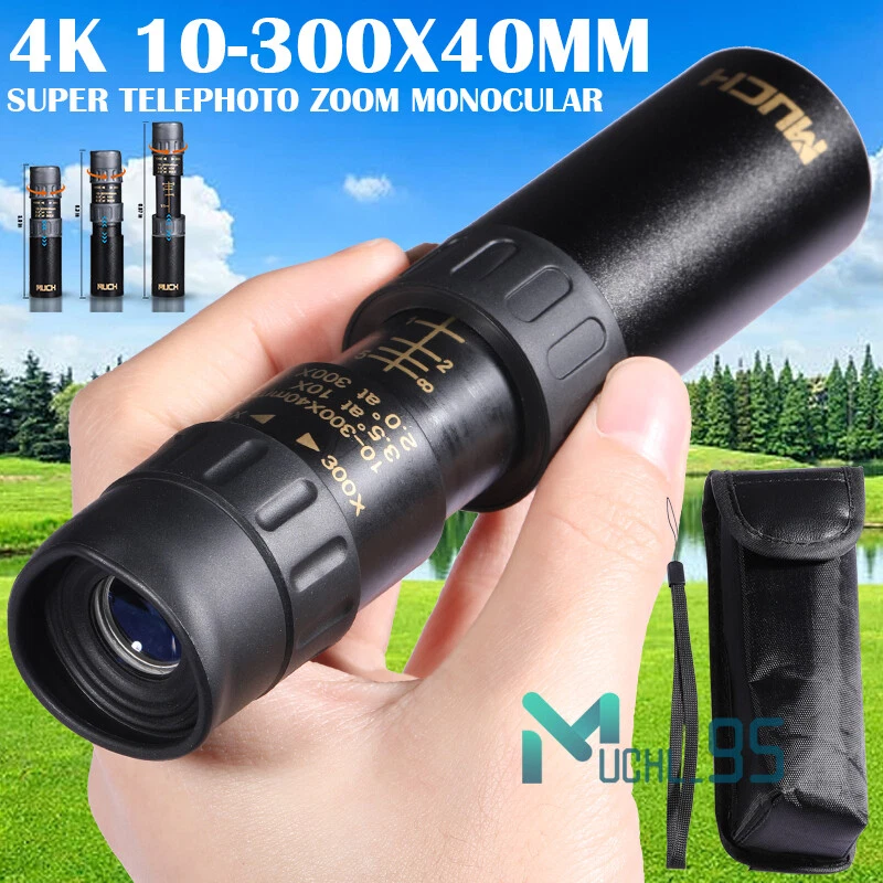 Portable 4K 10-300X40mm Super Telephoto Zoom Monocular Telescope For Camping Use - Image 2 of 4