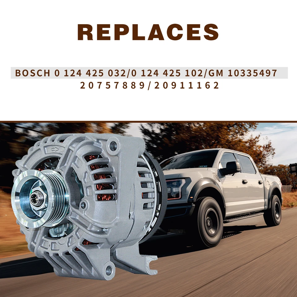 Alternator For Chevrolet Impala Monte Carlo 2006 2007 2008 2009 2010 11 3.5 3.9L - Изображение 3 из 4