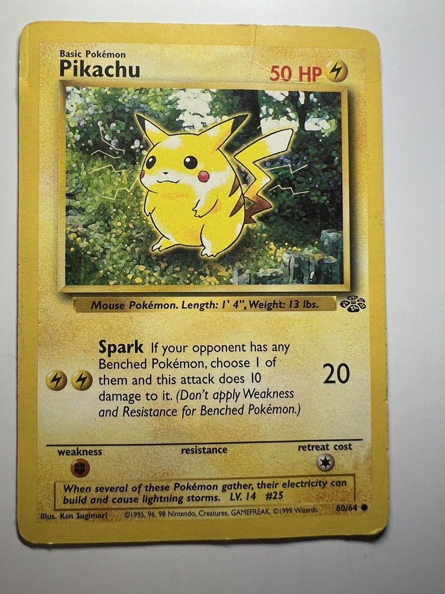 PIKACHU - Jungle Set - 60/64 - Common - Pokemon Card - Unlimited