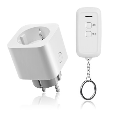 DEWENWILS Funksteckdosen mit Radio Sockets with Remote 30M Range Outlet White