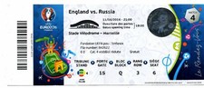 Ticket EURO 2016 #04 	England - Russia