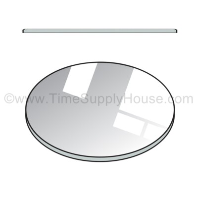 #ad #ad ROUND 1.50MM THICK FLAT WATCH MINERAL GLASS CRYSTAL REPLACEMENT SIZE 16MM 50MM $5.45