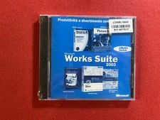 (1 DVD-Rom) MICROSOFT WORKS SUITE 2003 + Certificato Autenticità NUOVO/SIGILLATO