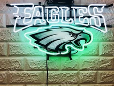 New Philadelphia Eagles Beer Neon Light Sign 20" HD Vivid Printing Technology