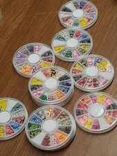 Polymer Clay Nail Art Decorations sticker Wholesale 8 box 120pc/box mixed design