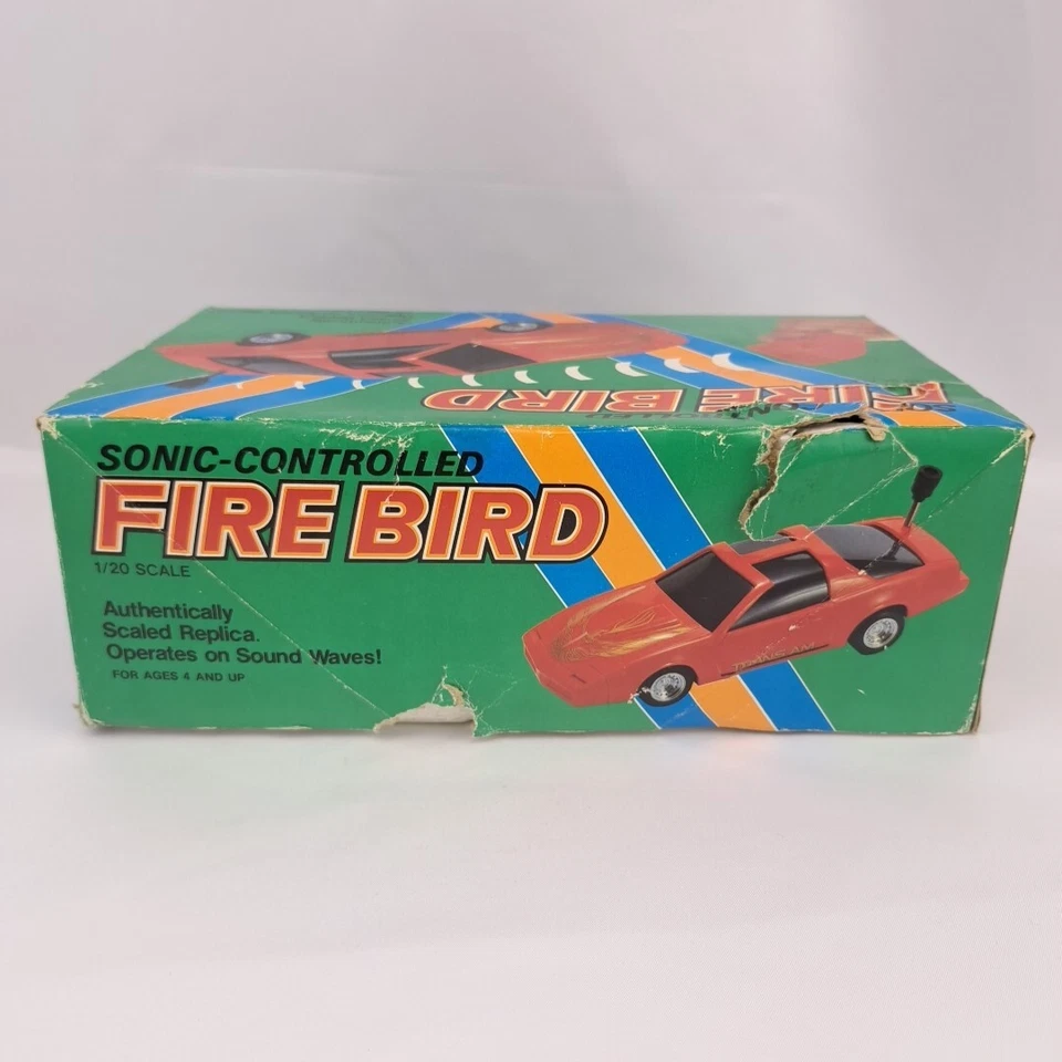 Sonic Controlled Radio Shack Remote Controlled Firebird Race Car Not Tested  - Image 3 of 4