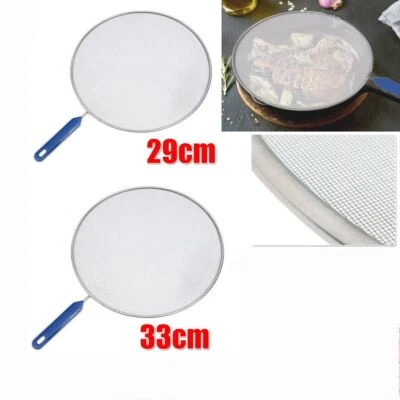 Frying Pan Mesh Guard Screen Grease Splatter Screen Splash Cover Guard Oil Net