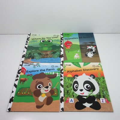 Lot of 4 Baby Einstein My First SmartPad Books - Words, Colors, Places, Animals
